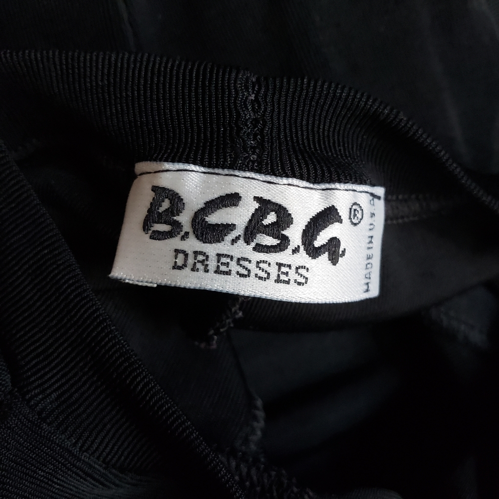VTG BCBG Black Short Sleeve Maxi Dress - Picture 10 of 10